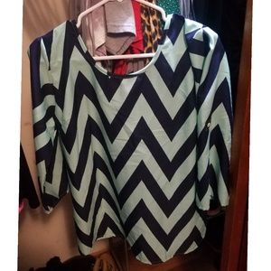 Chevron patterned Blouse